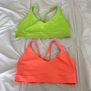 2 neon sports bras
